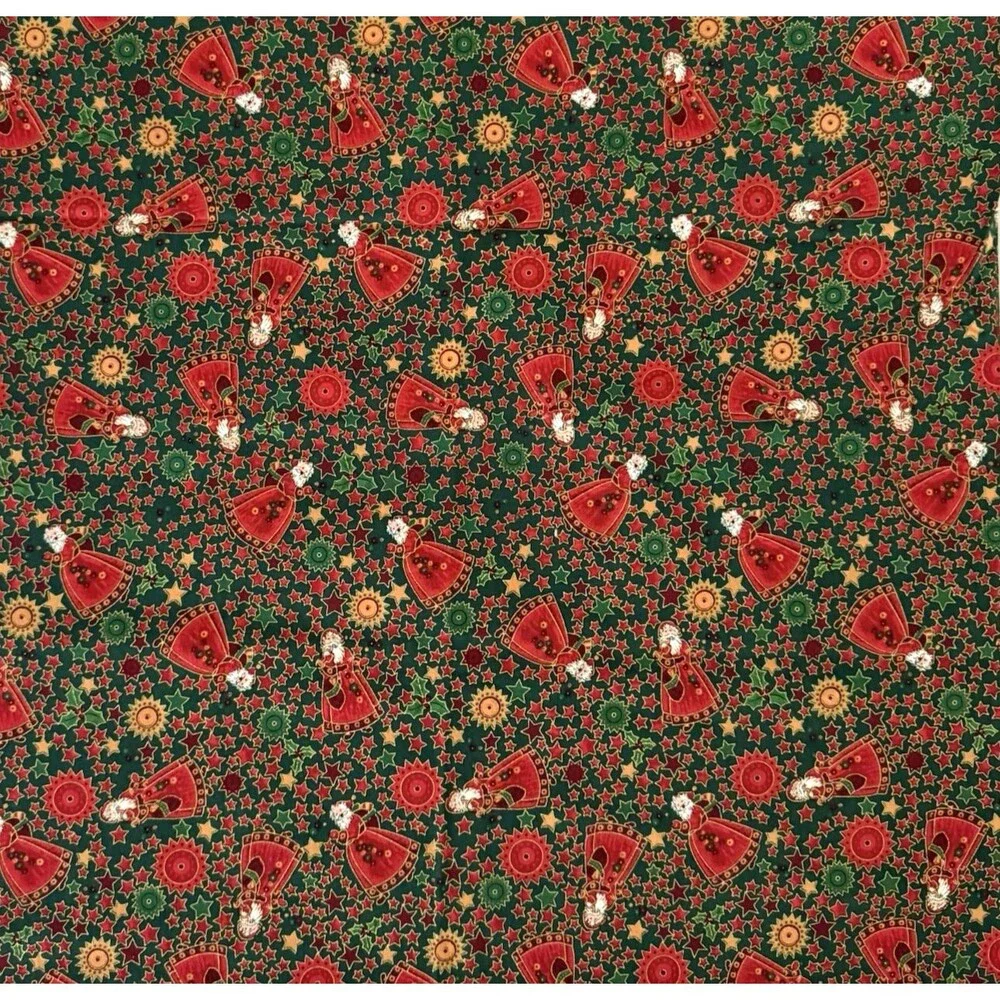 Old World Santas Quilting Cotton English Collection Xmas Fabric David Textiles